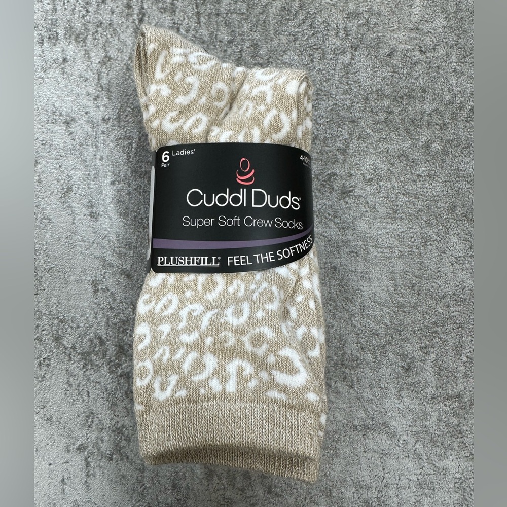 Women’s Cuddl Duds Crew Socks - 6 pack